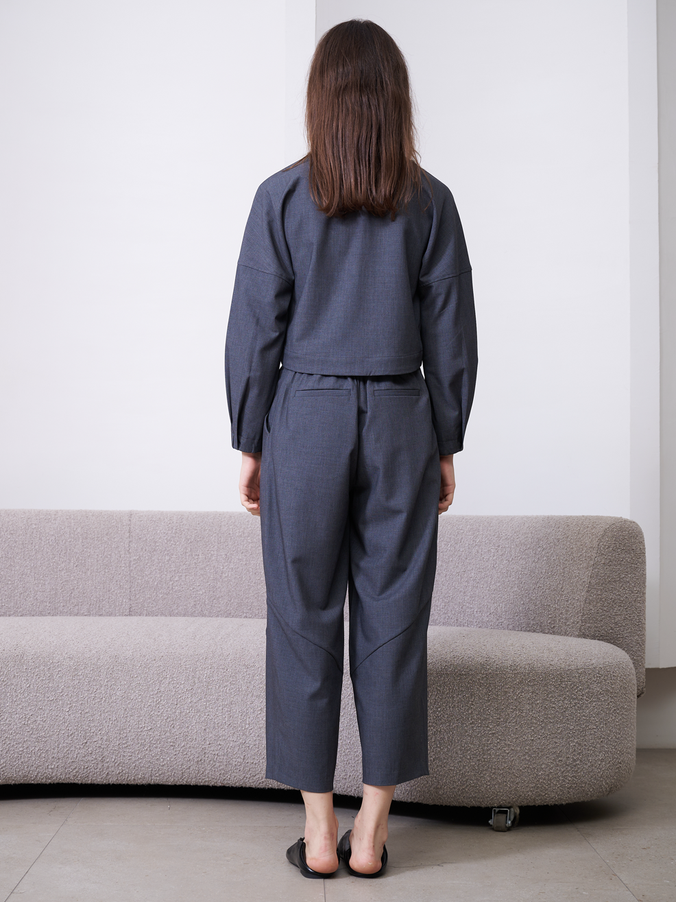 FACADE STRAIGHT-LEG TROUSERS