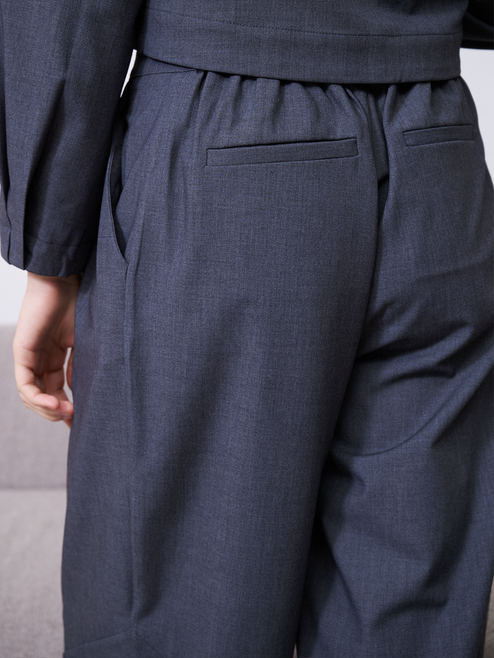 FACADE STRAIGHT-LEG TROUSERS