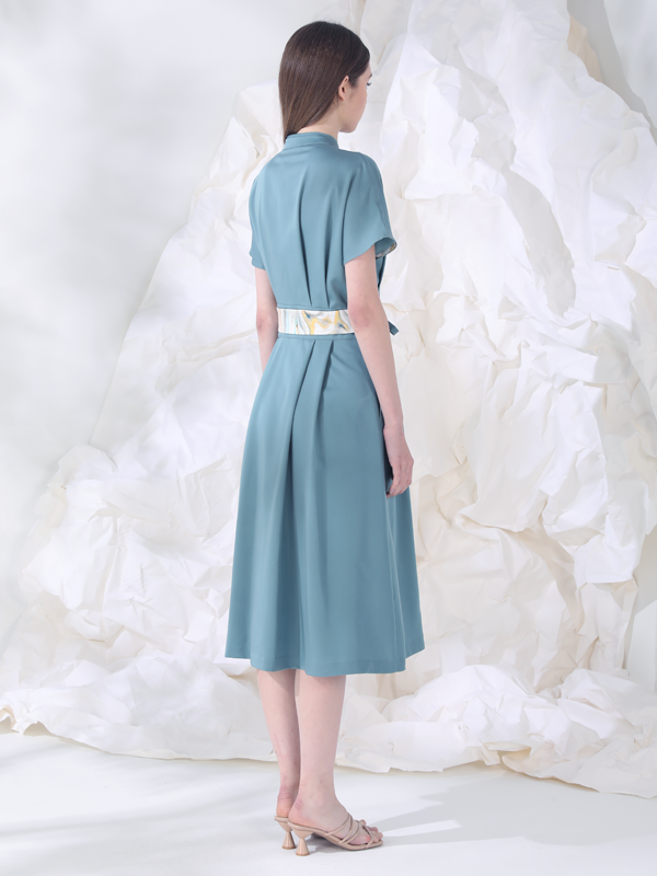 Final Pieces -BELTED MIDI DRESS