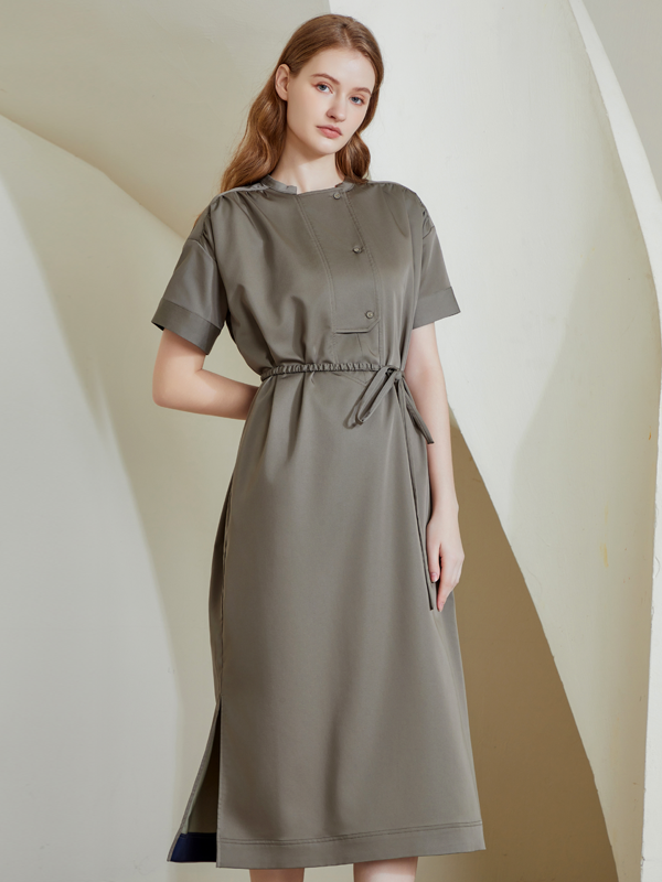 DUXTON BELTED MIDI DRESS