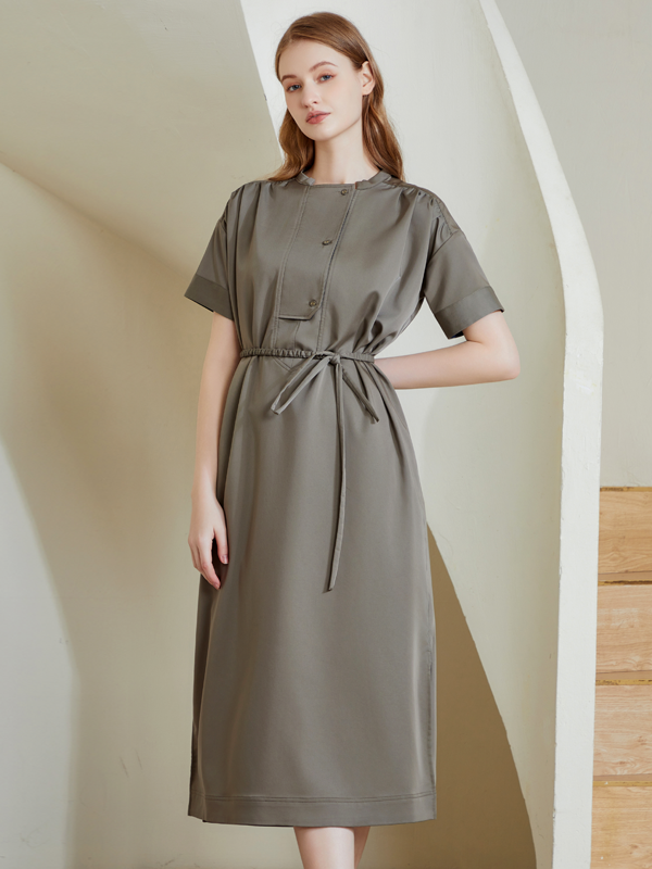 DUXTON BELTED MIDI DRESS