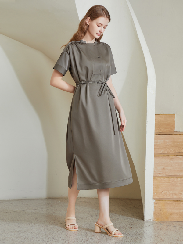 DUXTON BELTED MIDI DRESS