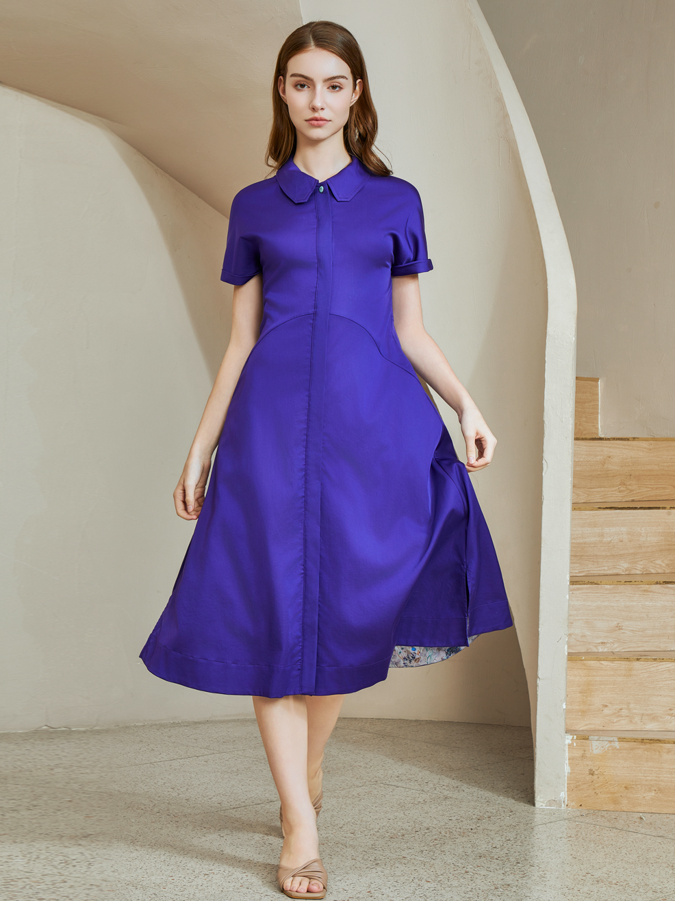 SWING MIDI DRESS